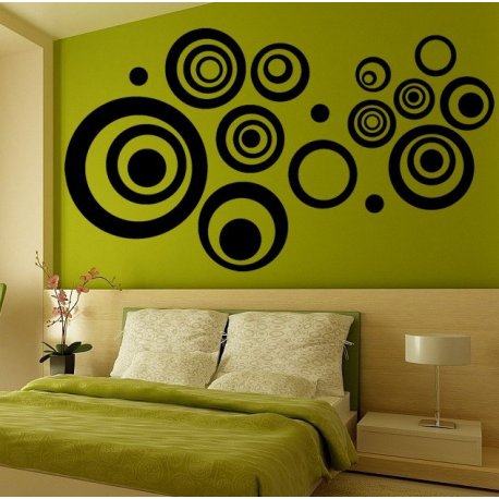 Adhesivos De Pared Circulares Wandkind - Pack De 120 Puntos, Color Azul, Diseño A Mano, Para Habitación Infantil
