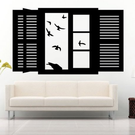 Vinilo decorativo Ventana Exterior