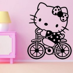 Hello Kitty en Bicicleta