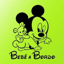 Pegatina bebé a bordo Minnie, Disney