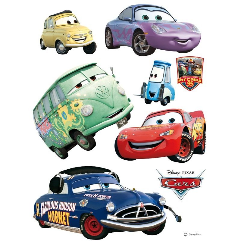 Vehículo Rayo McQueen Disney Cars en Liverpool Sticker infantil Cars Rayo M...