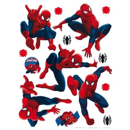 Diferentes posturas de Spiderman