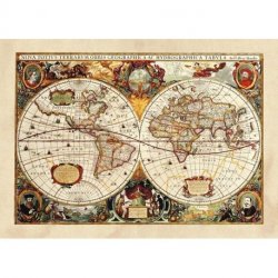 Mapamundi Antiguo Siglo XVII