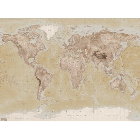 Mapa del Mundo Estilo Antiguo