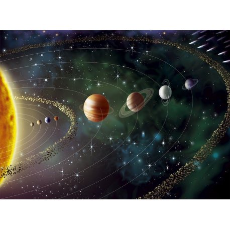 Mural El Sistema Solar al Completo