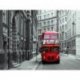 Autobús Londres Rojo sobre Gris