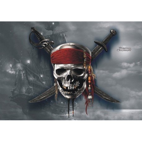 Emblema Piratas del Caribe Película