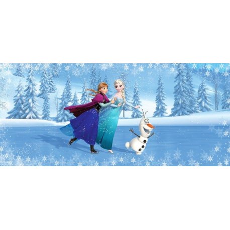 Elsa Anna y Olaf Patinando en el Hielo Frozen