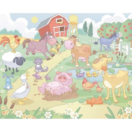 Granja de Animales Dibujo Infantil