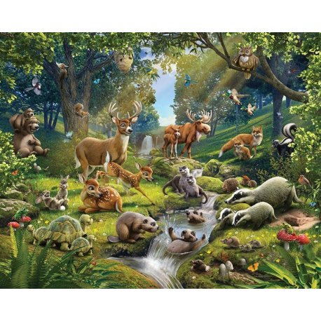 Animales del Bosque Dibujo Realista
