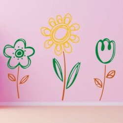 Flores Mágicas a Tres Colores