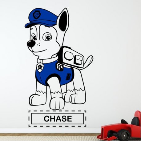 Adesivo Termico Patrulha Canina Chase - 7x6 Cm - Licenza Ufficiale - Foto 6