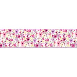 Cenefas Decorativas Adhesivas Flores Delicadas 8mt X 15cm