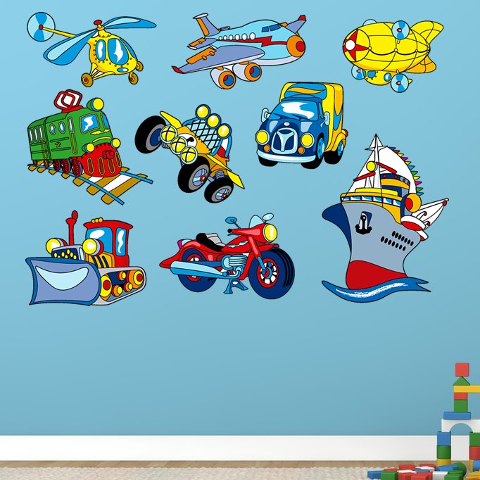 Vinilo decorativo infantil Mis Juguetes Preferidos