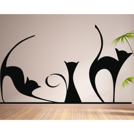 Vinilo decorativo La Sombra de los Gatos