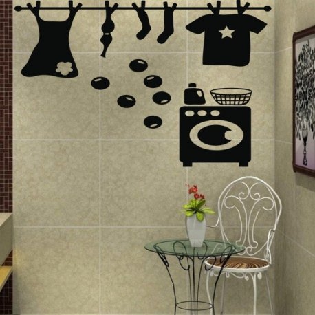 Vinilo decorativo Ropa Limpia