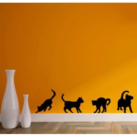 Cenefa Posturas de Gatos