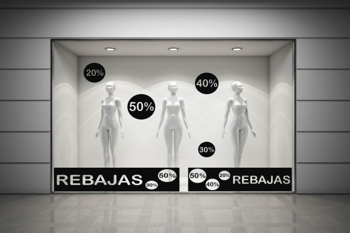 Rebajas para Escaparates