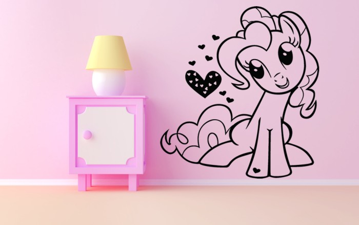 Pequeña Pony con Corazones