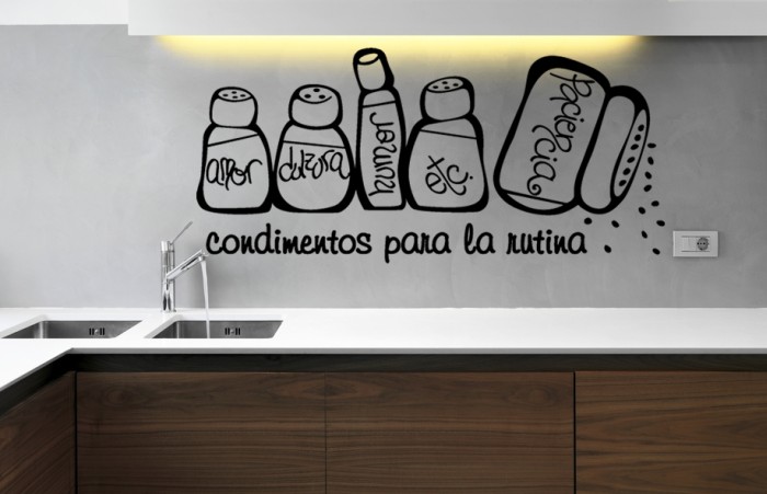 Vinilo decorativo Condimentos para la Cocina