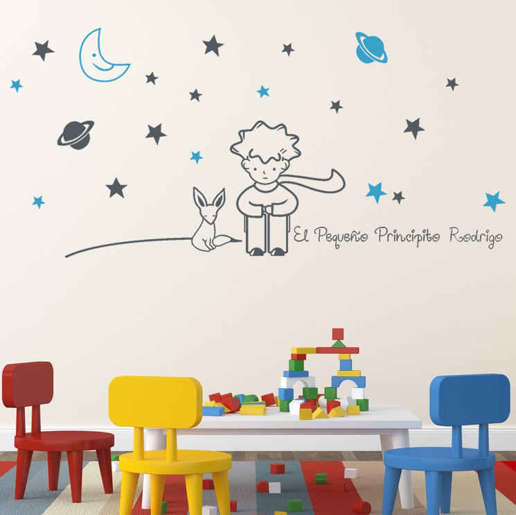 Vinilo Decorativo Infantil Vinilo El Principito Y Su Zorro