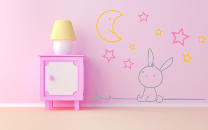 La Luna y el Pequeño Conejito