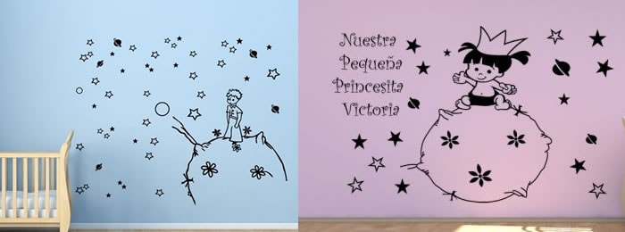 Vinilos El Principito personalizados y decorativos para tu pared