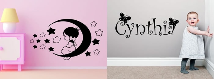 Vinilos para Niñas personalizados y decorativos para tu pared