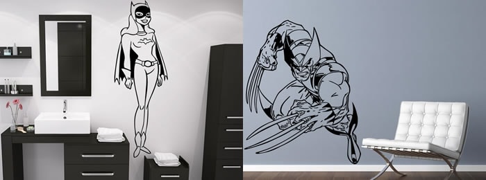 Vinilos de Superheroes decorativos