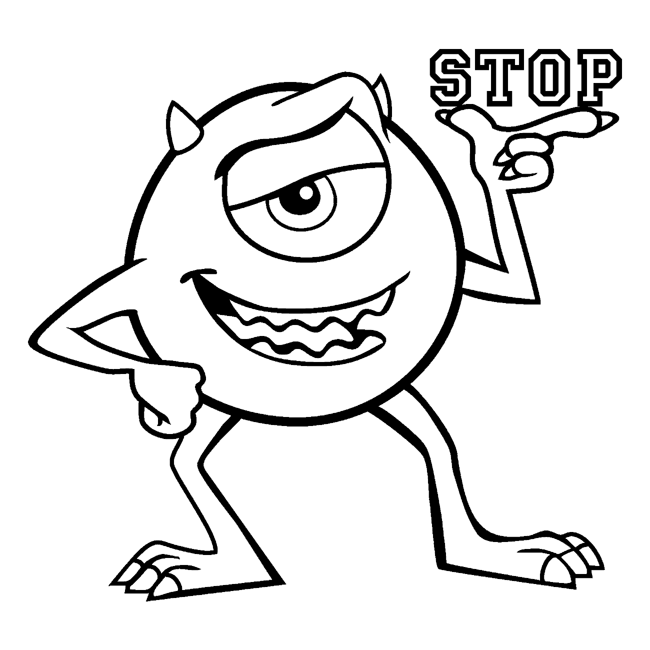 Vinilo Infantil Mike, Monstruos SA